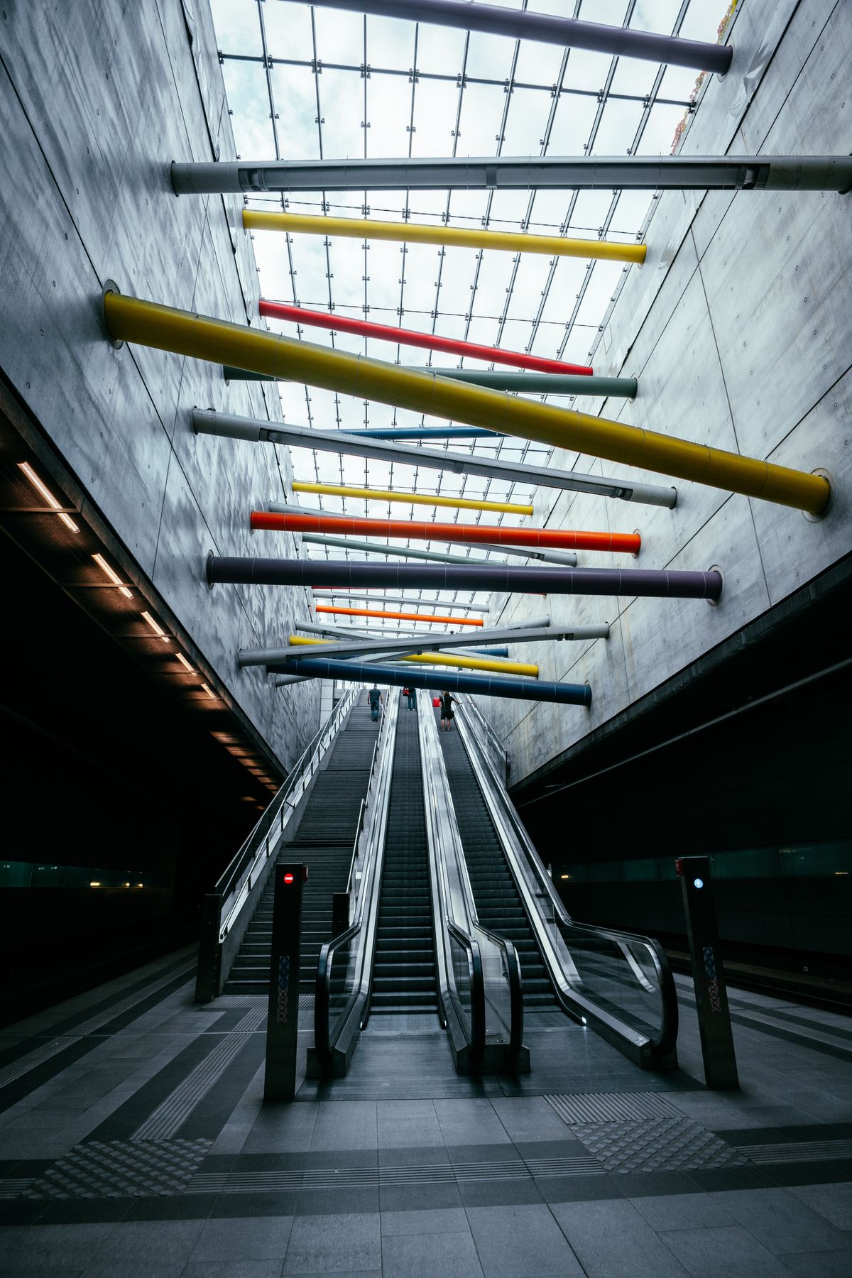Bild einer Rolltreppe